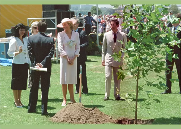 HRH Princess Diana, The Princess of Wales during her tour of Australia in 1988