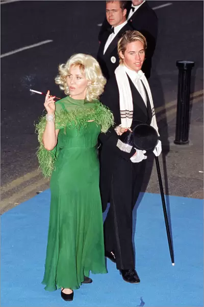 Lulu and her son, Jordan Frieda, arriving at Elton John