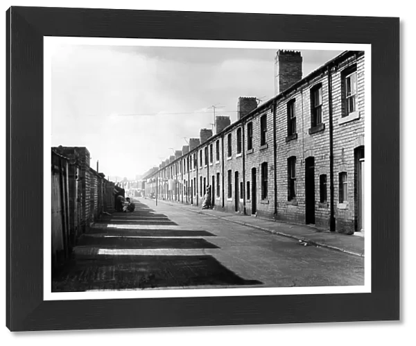 Long rows of houses, Ashington. Circa 1961