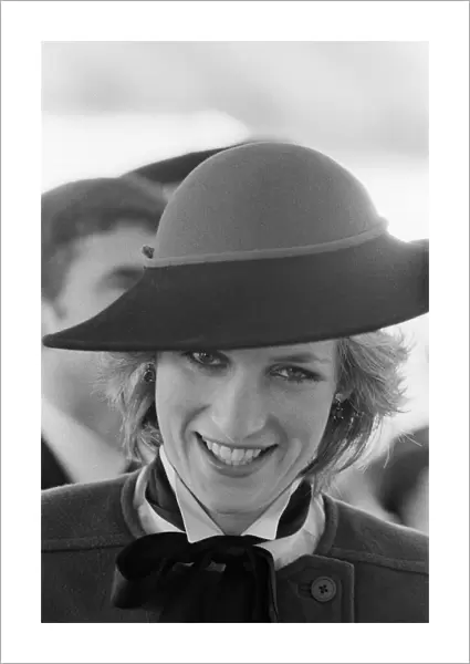 HRH Princess Diana, The Princess of Wales, at HTV, Harlech Television