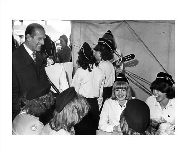 Prince Philip visits Liverpool. A Sefton serenade from the Aughton Rangers as the Duke of