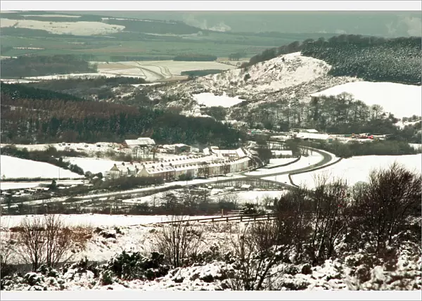 Snow as far as the eye can see in Guisborough. 1st January 1995