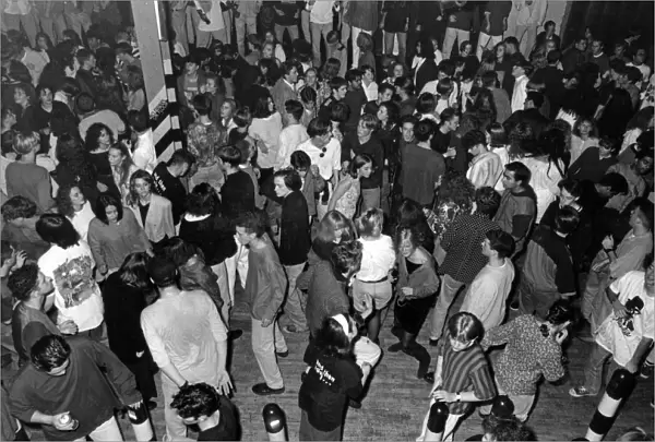 Dancing at the Hacienda nightclub. 1st October 1990