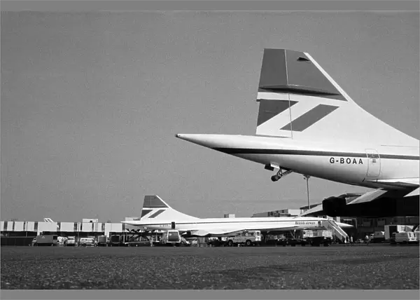Concorde at London Airport. 24th May 1976