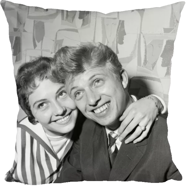 Tommy Steele and fiancee Ann Donoghue. 15th August 1958