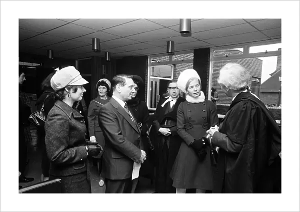 Katharine, Duchess of Kent visits Dudley. 31st October 1973