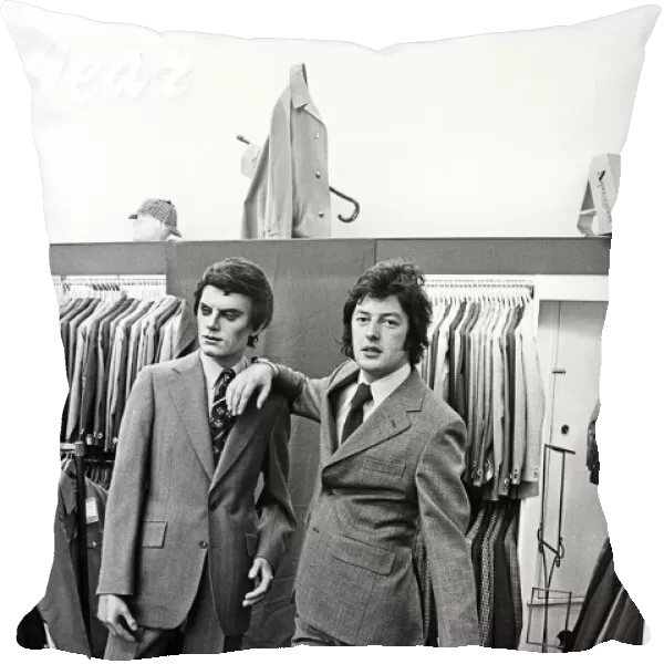 £100 suit at the Binns shop in Middlesbrough. 1975