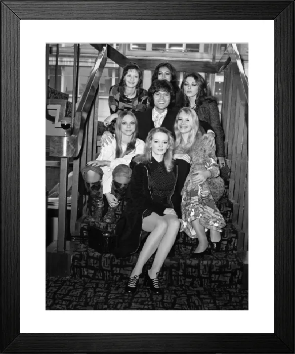 Framed Print : Cliff Richard with Pans People Print 1971 Framed Print : Cliff Richard with Pans People Print 1971