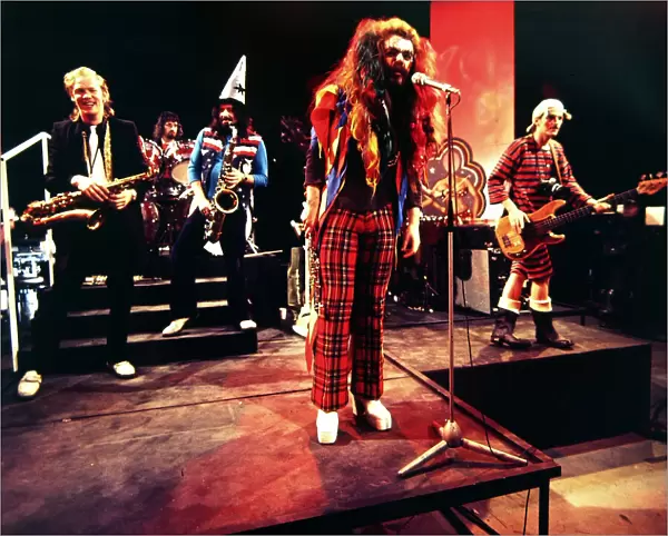 Wizard - Pop Group seen here during rehearsals for the BBC television programme Top