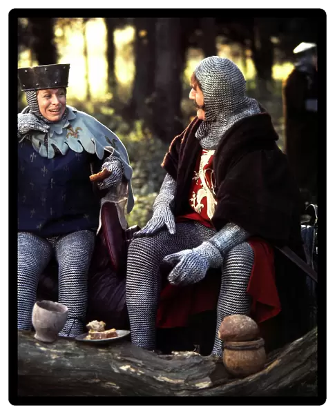Barbara Windsor Actress - Medival Costume in the woods Daily Mirror