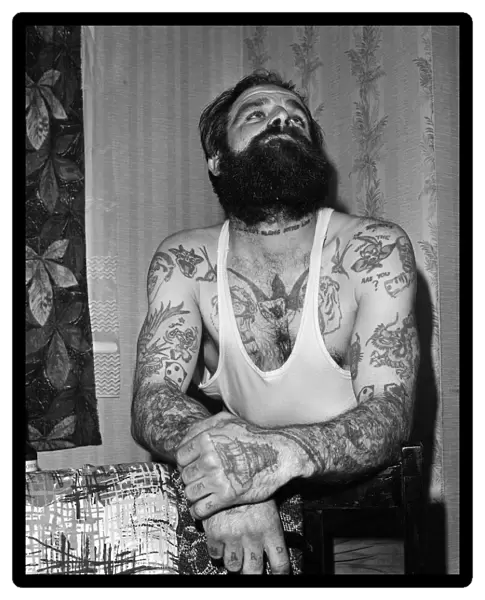 Do it yourself tattoo kit. Tattooist Jack Zeek. 1967