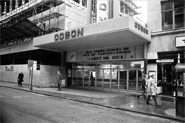 Cinemas in Birmingham. Odeon cinema in New Street. 31st July 1974