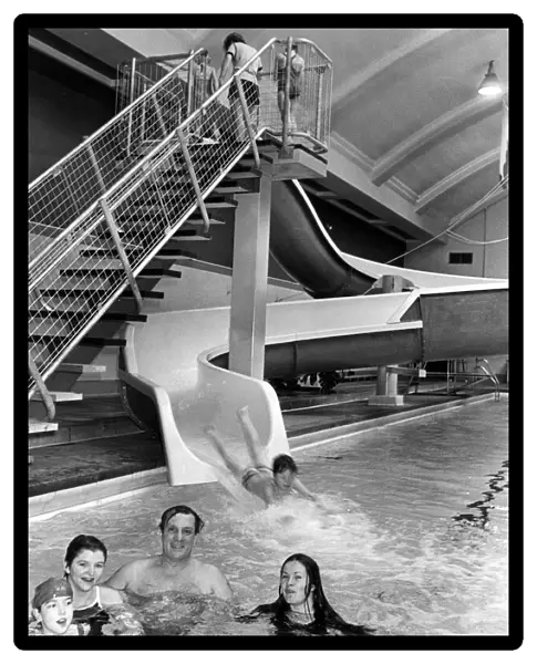 A new 25 metre slide with fast curves which cost £15, 000 at Scotswood Baths