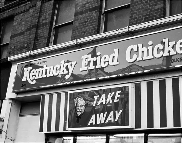 Kentucky Fried Chicken restaurant. 11th January 1981