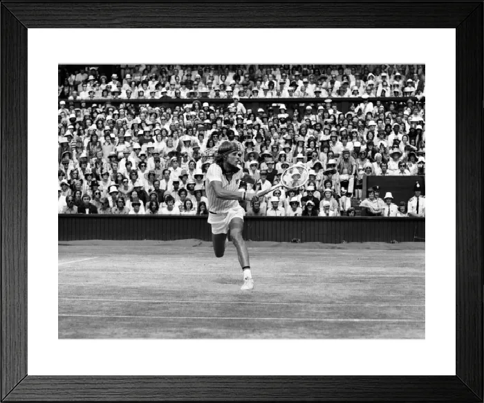 Framed Print : 1976 Wimbledon Championships Mens Singles Final Print Framed Print : 1976 Wimbledon Championships Mens Singles Final Print