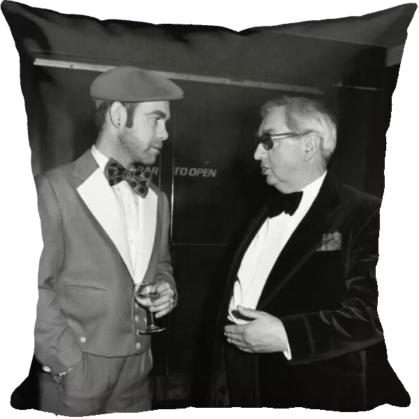 Elton John with Lord George Brown. Lord George Brown made the presentations at Capital
