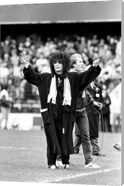 Boy George attends the Division One Chelsea 2 - 3 Watford match held at Stamford Bridge