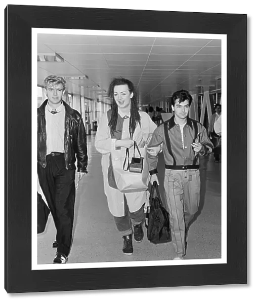 Culture Club leave Heathrow Airport, London for New York and an 8 day promotion visit