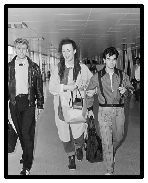 Culture Club leave Heathrow Airport, London for New York and an 8 day promotion visit