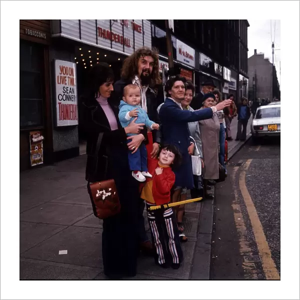 Billy Connolly with his ex wife Iris and children in September 1974 family