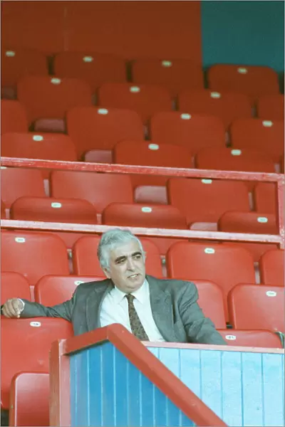 Sam Hammam, chairman of Wimbledon Football Club. Sam is in the stands for