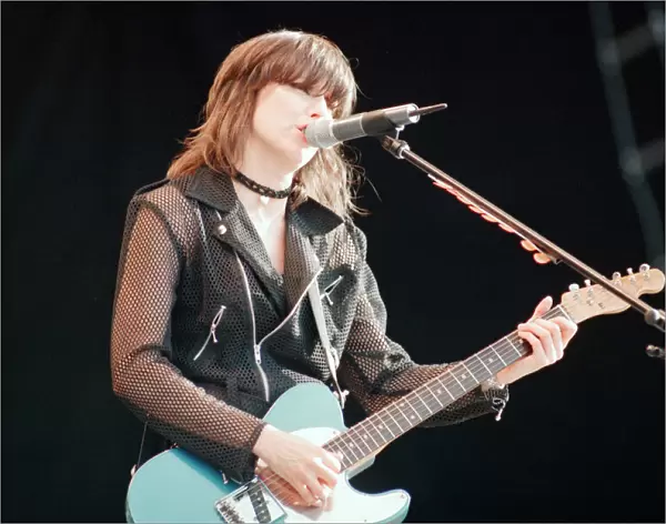 Chrissie Hynde (pictured) fronting her band The Pretenders