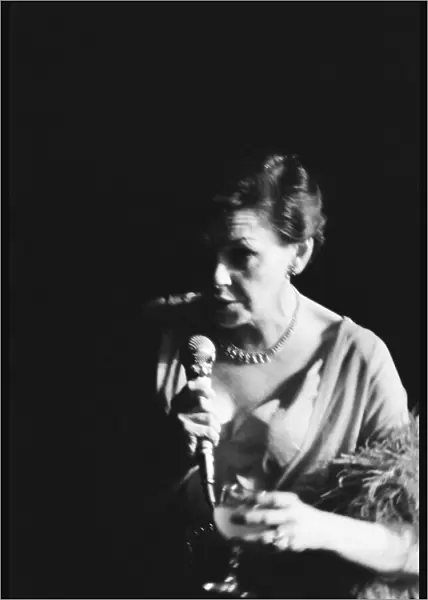 Judy Garland, American actress, singer and dancer, in concert at The Talk of the Town