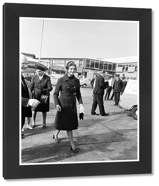 Princess Alexandra at Heathrow Airport. 23rd September 1970