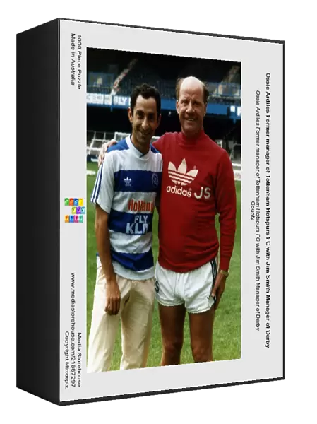 Ossie Ardiles Former manager of Tottenham Hotspurs FC with Jim Smith Manager of Derby