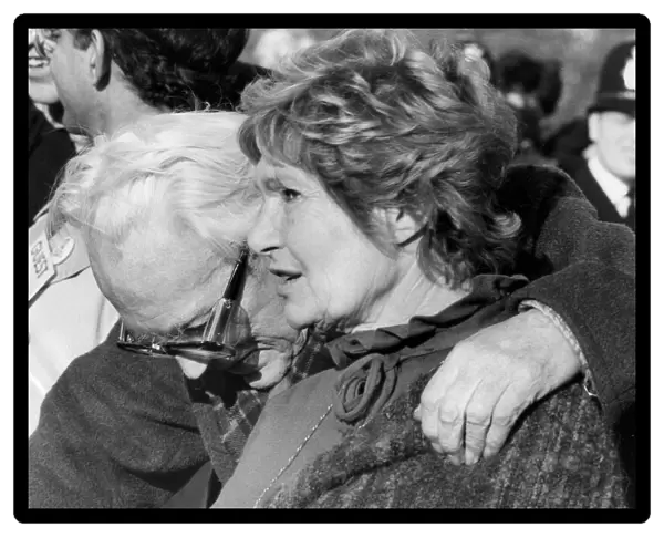 Michael Foot and wife Jill Craigie - October 1983 ----- MICHAEL