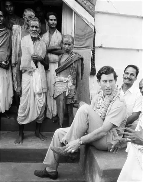 Prince Charles, Prince of Wales during his visit to India. December 1980