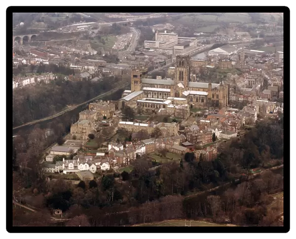 An Aerial photograph of Durham Cathedral, County Durham, North East England