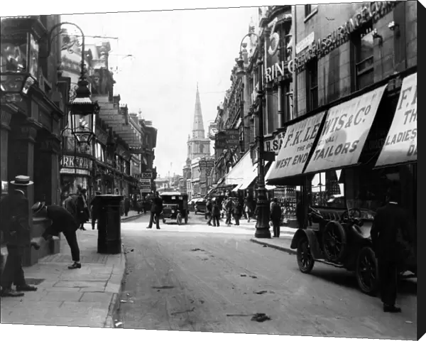 Wine Street, Bristol, Circa 1920, Police Officer can be seen directing traffic