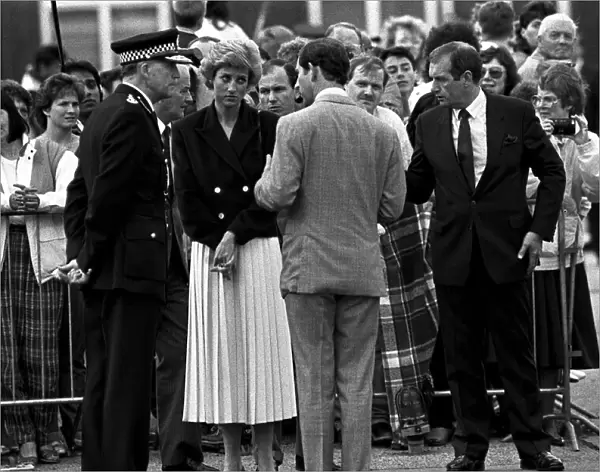 THE PRINCE & PRINCESS OF WALES VISIT NEWCASTLE - JULY 1981