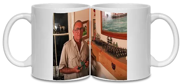 AUTHOR JOHN SANDILANDS WITH COLLECTION OF TOY SOLDIERS 27  /  07  /  1995