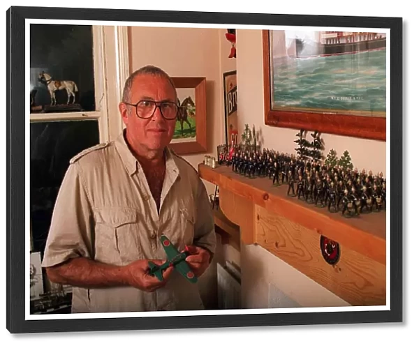AUTHOR JOHN SANDILANDS WITH COLLECTION OF TOY SOLDIERS 27  /  07  /  1995