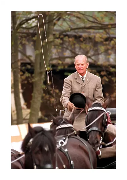 Th Duke of Edinburgh. Prince Philip wearing his medals June 1991