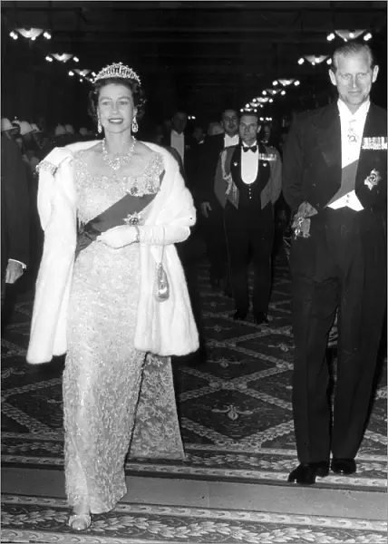 The Queen and Prince Philip during their tour of Canada