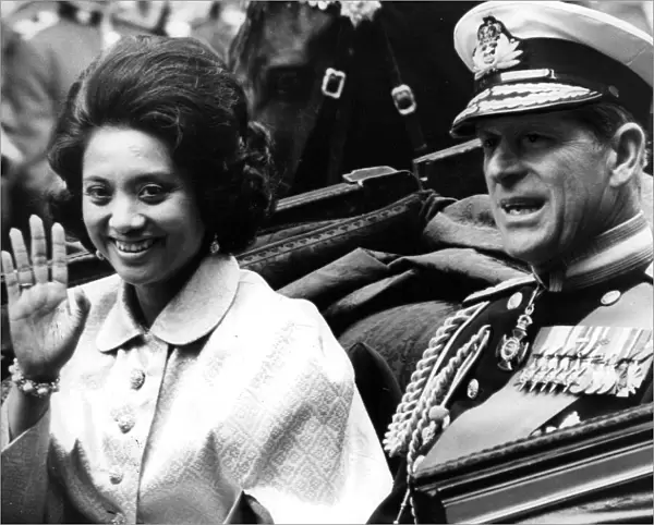 DUKE OF EDINBURGH, PRINCE PHILIP ARCHIVE - Prince Philip with Queen Raja of Malaysia