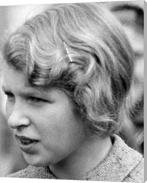 Princess Anne aged 11 at Badminton Horse Trials - April 1962 13  /  04  /  1962