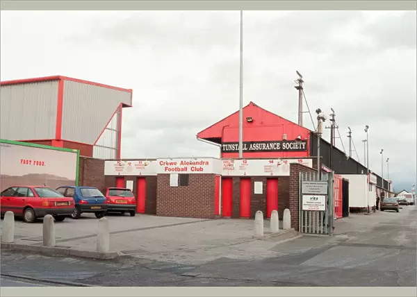 Gresty Road, home of Crewe Alexandra Football Club, Wednesday 19th February 1997