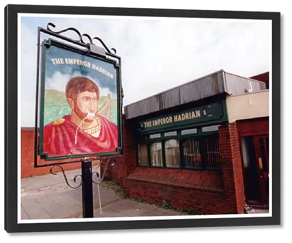 The Emperor Hadrian pub, at Battle Hill, Wallsend, Tyne and Wear. 6th April 1998