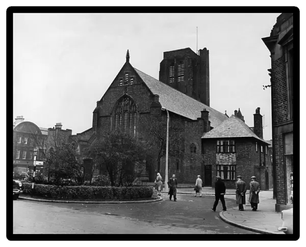 The Church of St Helen is in Church Street, St Helens, Merseyside, 25th August 1958