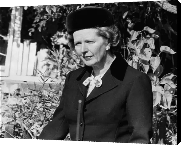 Margaret Thatcher at church - October 1984