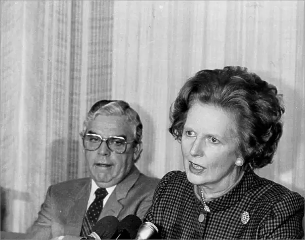 Margaret Thatcher at press conference - March 1987
