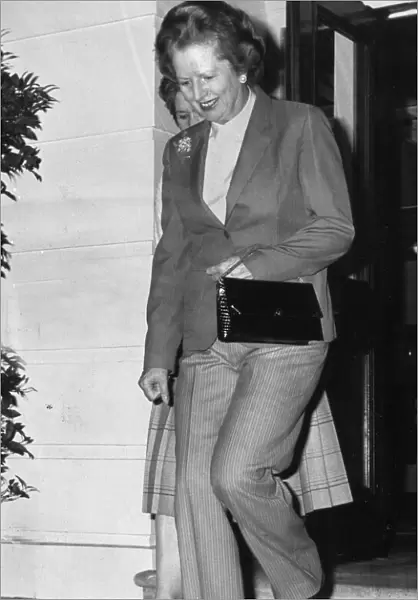 Margaret Thatcher wearing trousers - August 1982