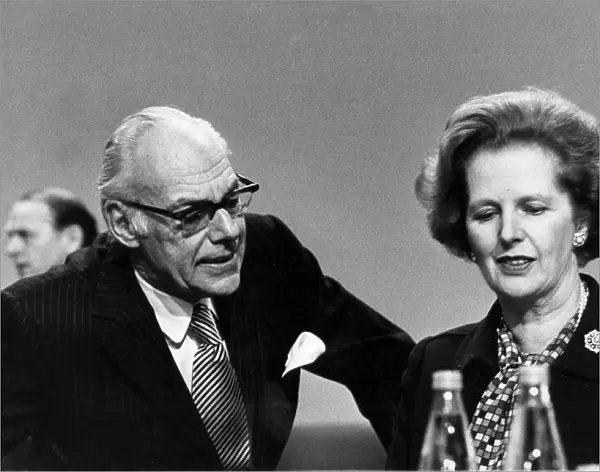 Margaret Thatcher and husband Denis at party conference - October 1984