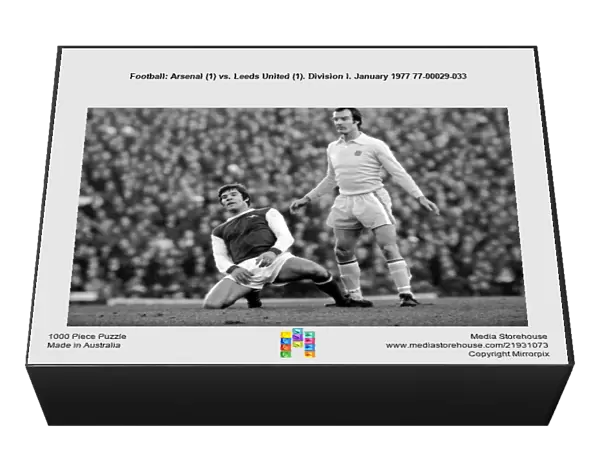 Football: Arsenal (1) vs. Leeds United (1). Division I. January 1977 77-00029-033