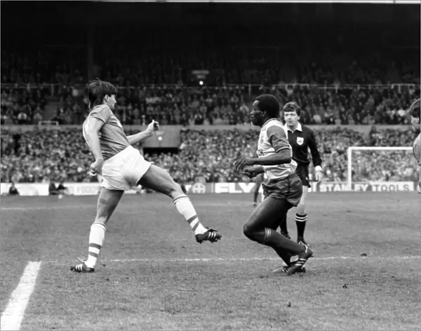 Stoke v. Everton. April 1985 MF21-51a-055 The final score was a two nil victory to