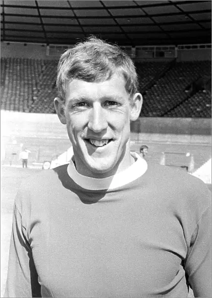Manchester United player Alan Gowling at Old Trafford Circa 1971